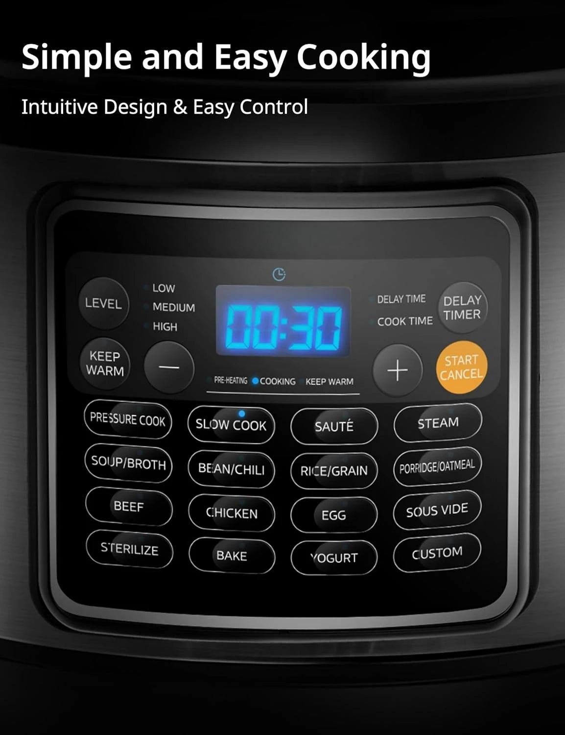 Hign Concerned 16 In 1 Electric Pressure Cooker MultiCooker