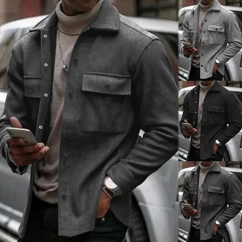 CN Zhejiang Men Casual Shirt Jacket For Autumn And Winter