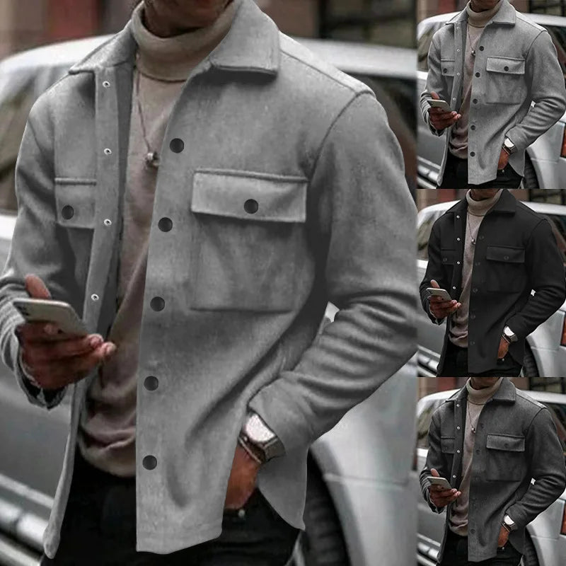 CN Zhejiang Men Casual Shirt Jacket For Autumn And Winter