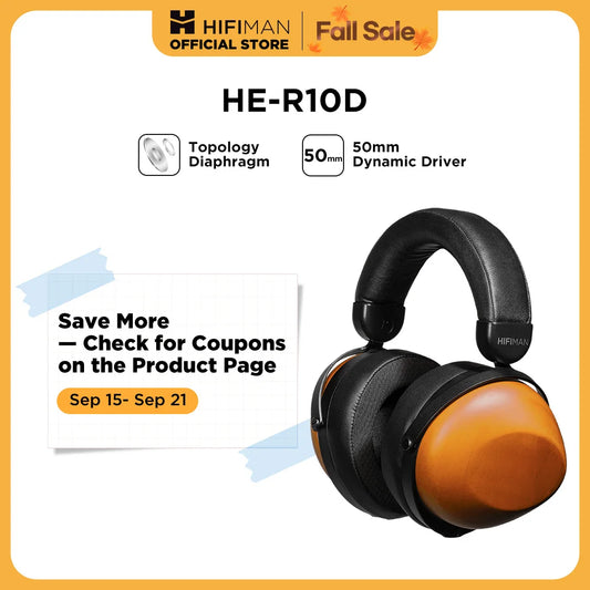 Hifiman HE R10D Dynamic Topology Driver Over Ear Headphones