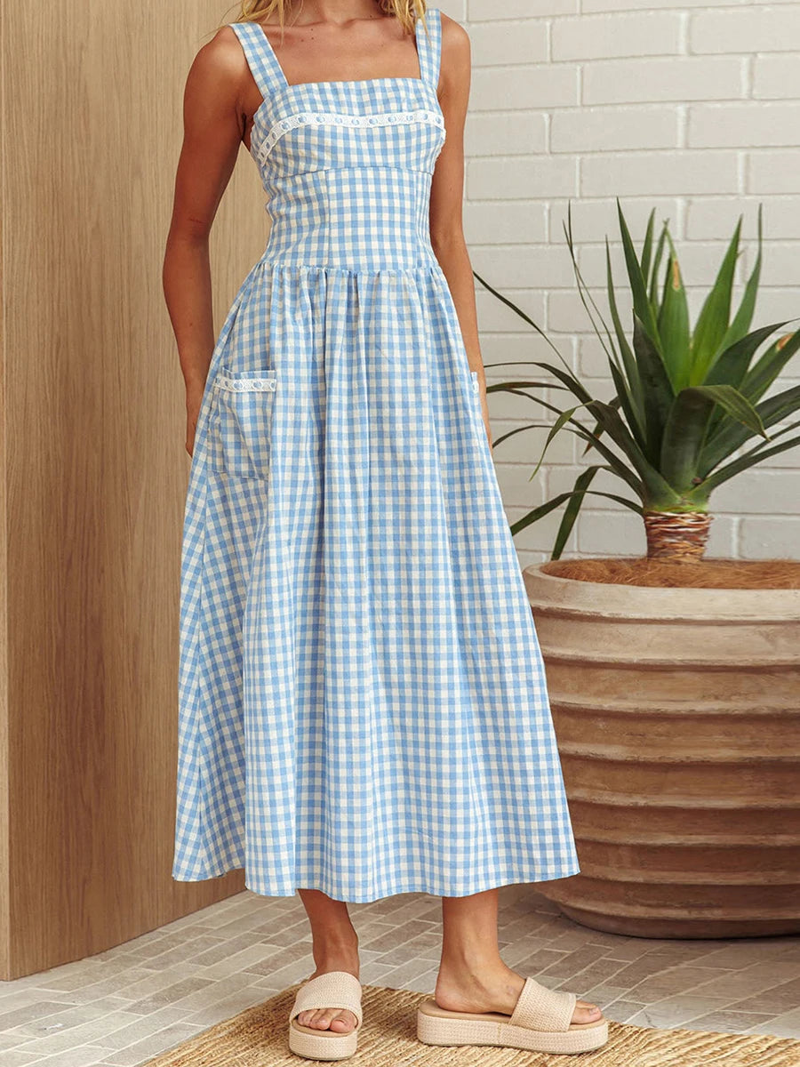 Women's Floral Print Maxi Dress for Summer Beach Parties