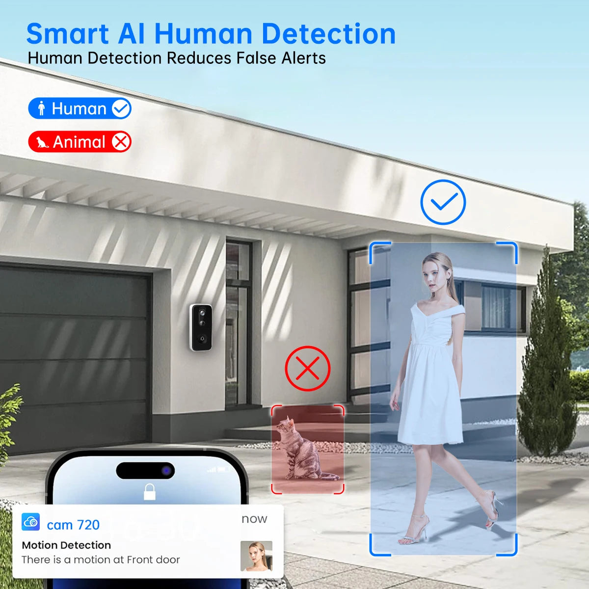 JOOAN 2K Intelligent WiFi Doorbell With Camera Outdoor