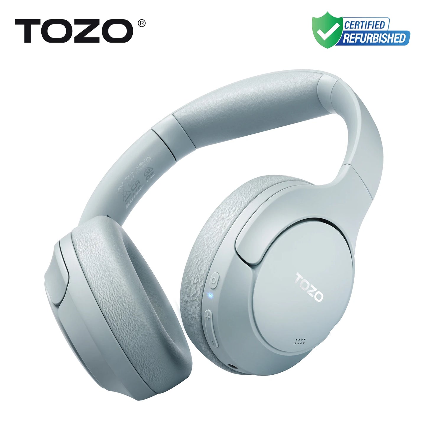 TOZO Refurbished Hi-Res Over-Ear Headphones With Mic ANC