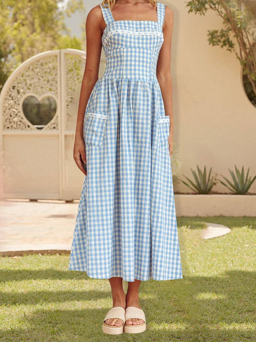 Women's Floral Print Maxi Dress for Summer Beach Parties