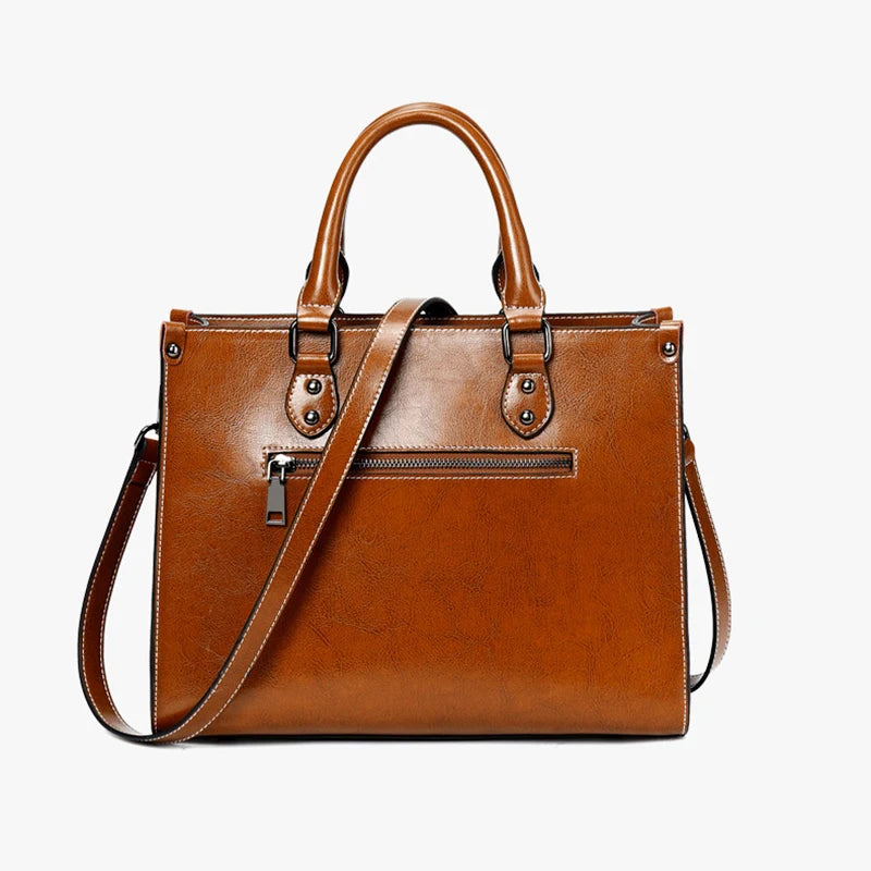 HAOSHUAICN Women Crossbody Leather Tote Bag Genuine Cowhide