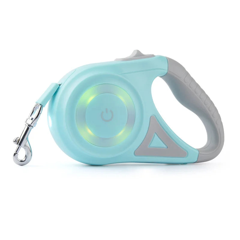 Booteely Retractable Dog Leash With LED Flashlight Nylon