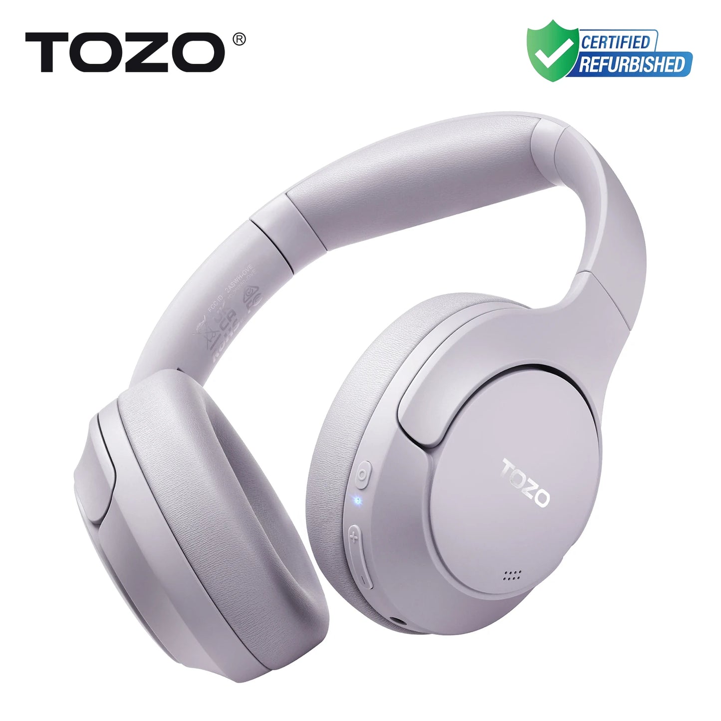 TOZO Refurbished Hi-Res Over-Ear Headphones With Mic ANC