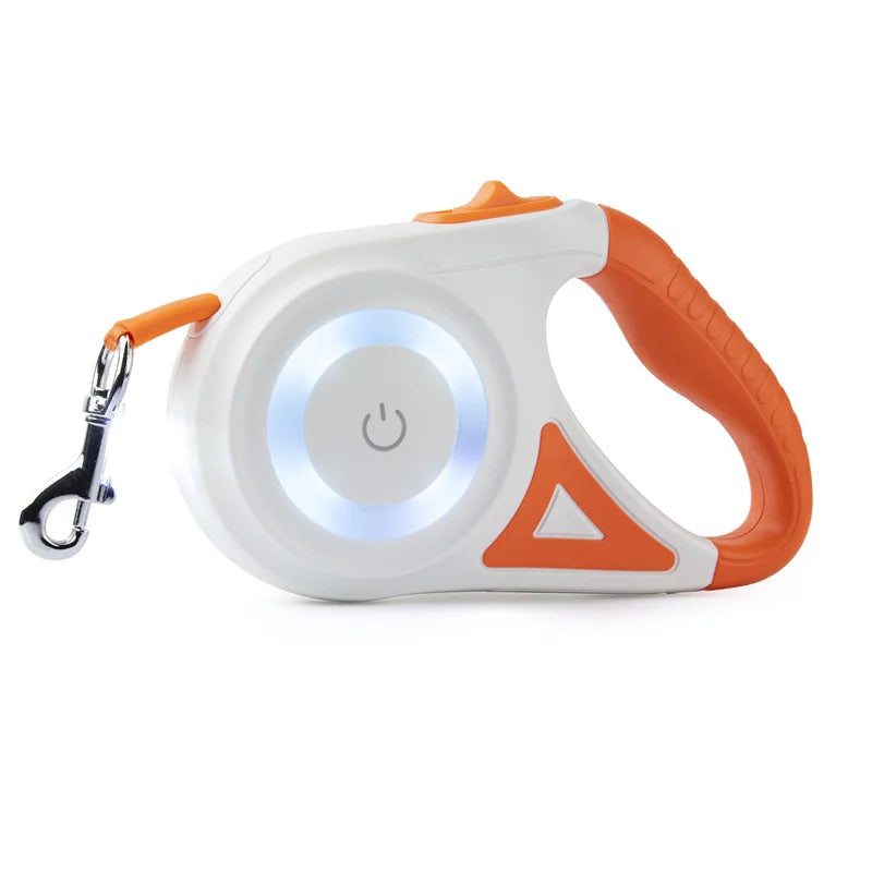 Booteely Retractable Dog Leash With LED Flashlight Nylon