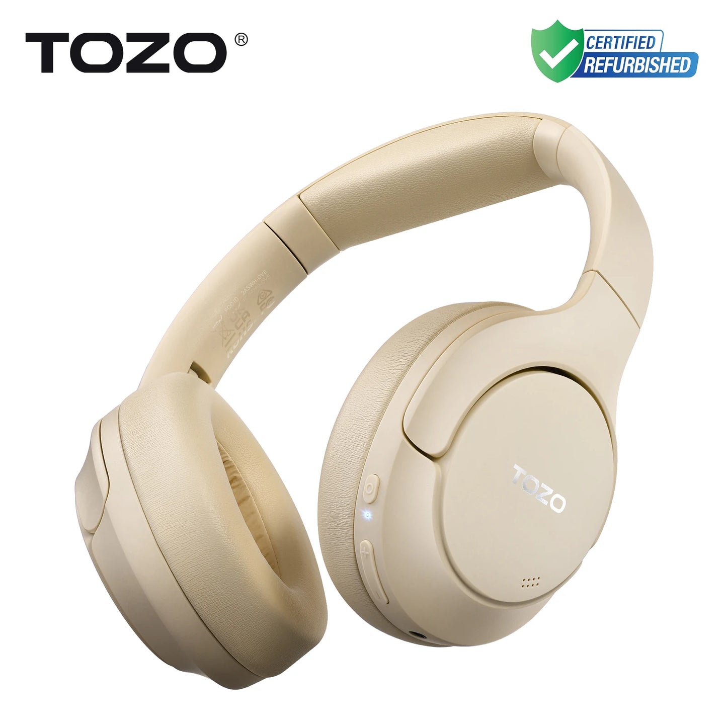 TOZO Refurbished Hi-Res Over-Ear Headphones With Mic ANC