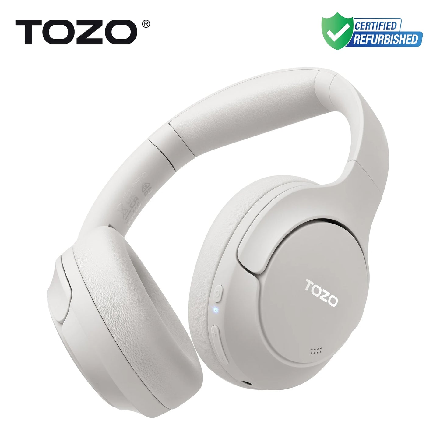 TOZO Refurbished Hi-Res Over-Ear Headphones With Mic ANC