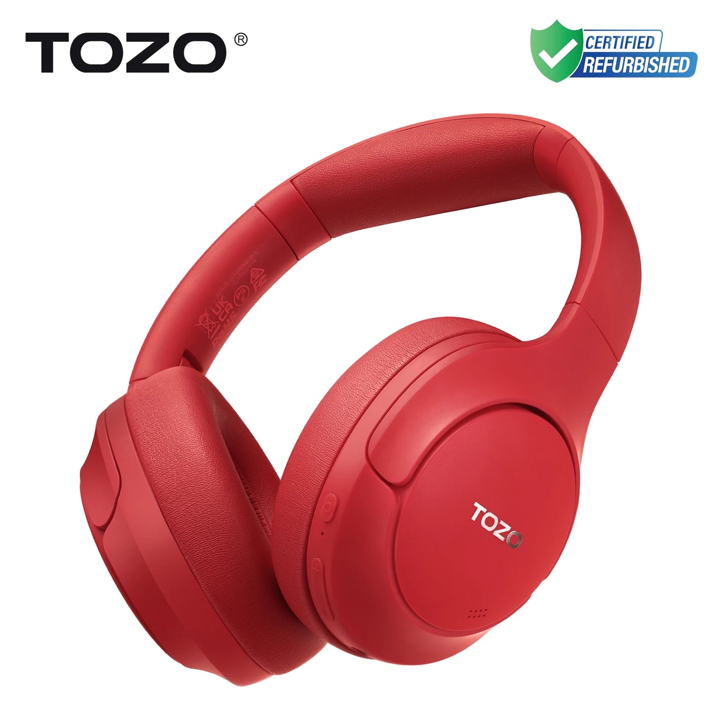 TOZO Refurbished Hi-Res Over-Ear Headphones With Mic ANC