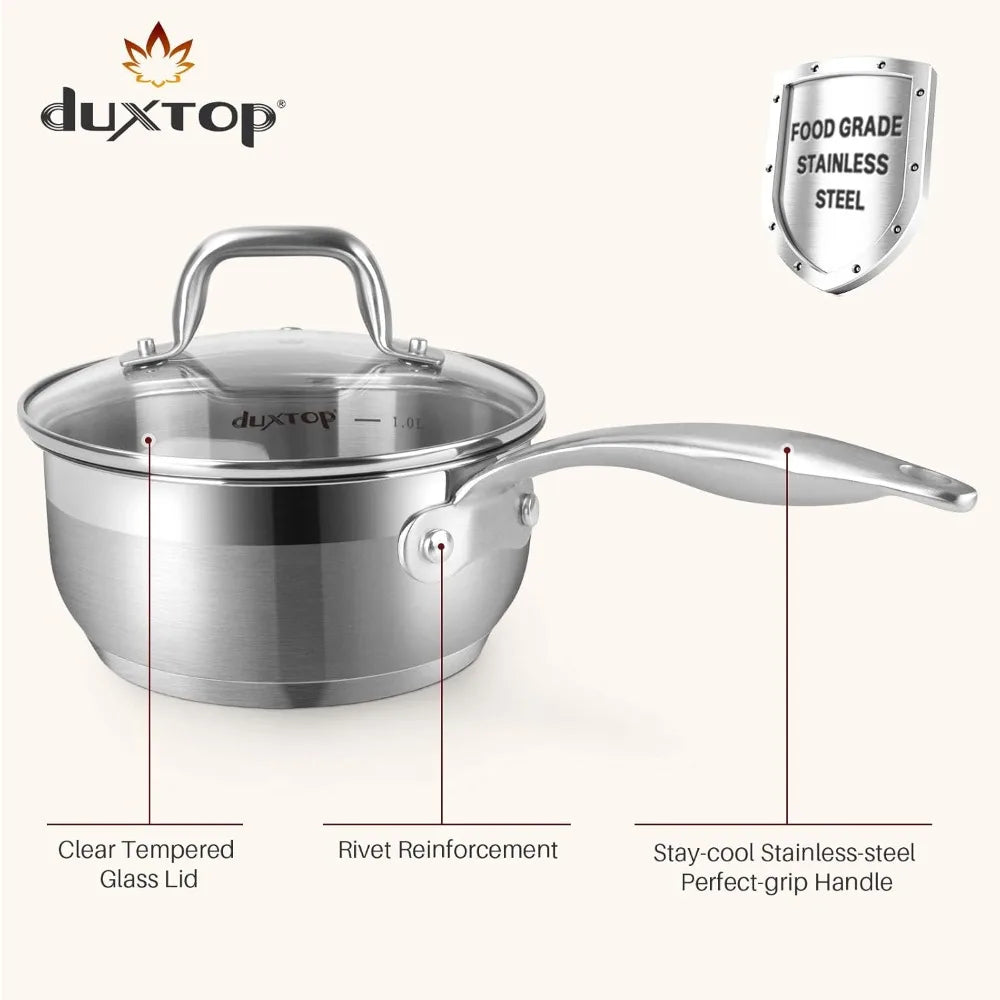 Stainless Steel Induction Cookware Set Heavy Bottom Pots And Pans